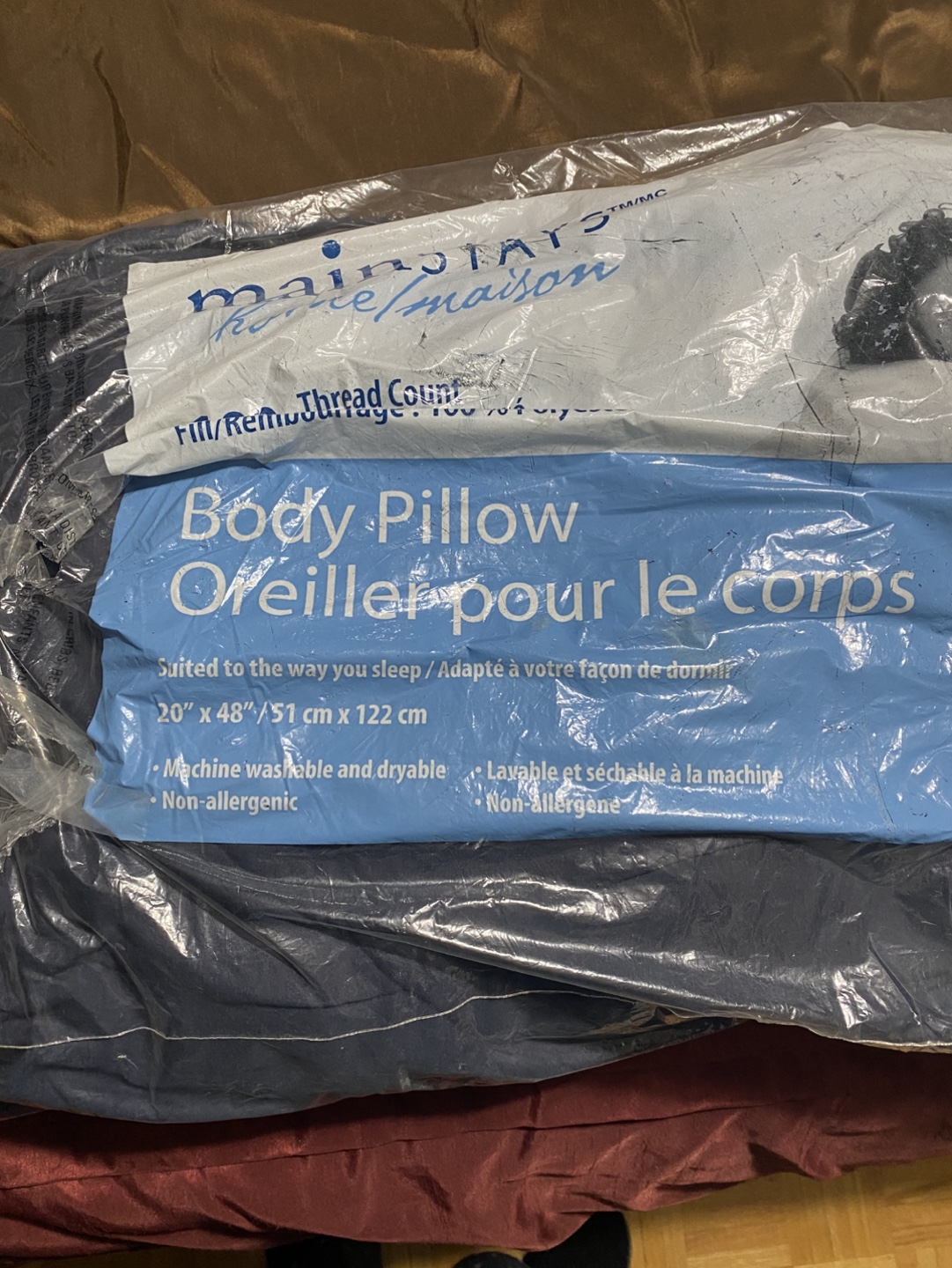 Mainstays Body Pillow - 20" x 48"
