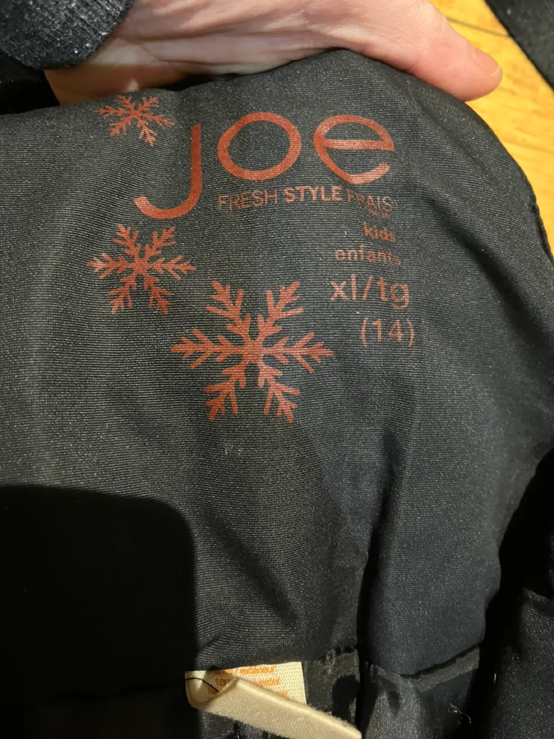 Black Snow Pants Joe Fresh Kids Size XL image indicator(2)