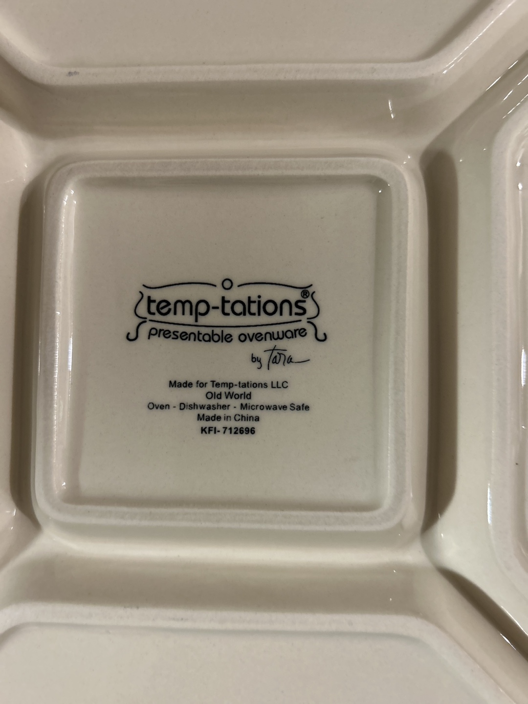 Temp-tations by T&G Ovenware Divided Serving Platter - photo 3