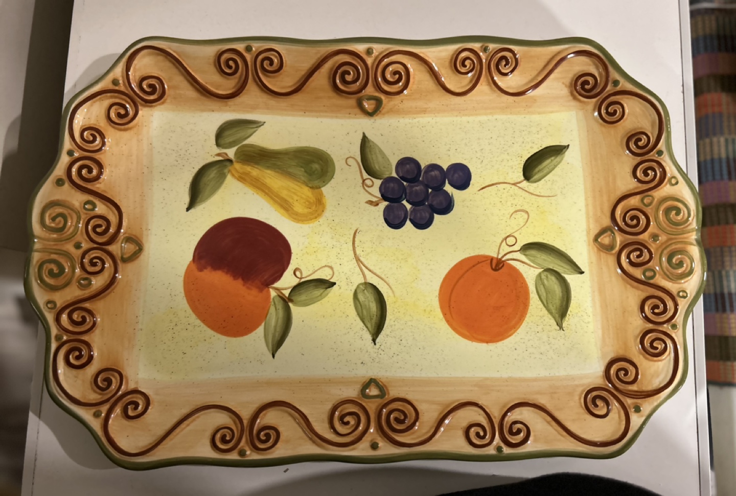 Hand-Painted Serving Tray