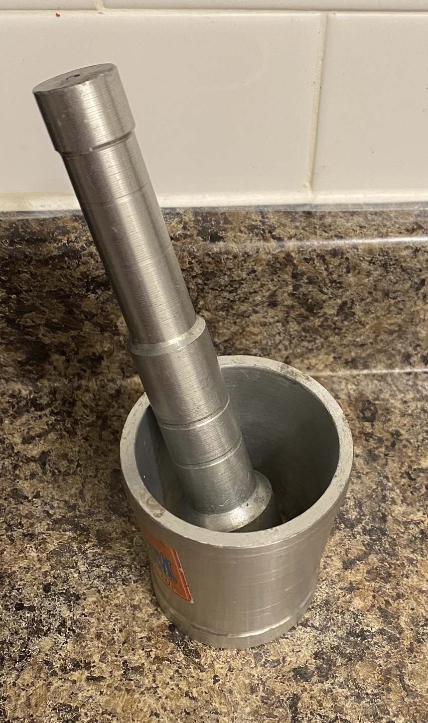Metal Mortar and Pestle