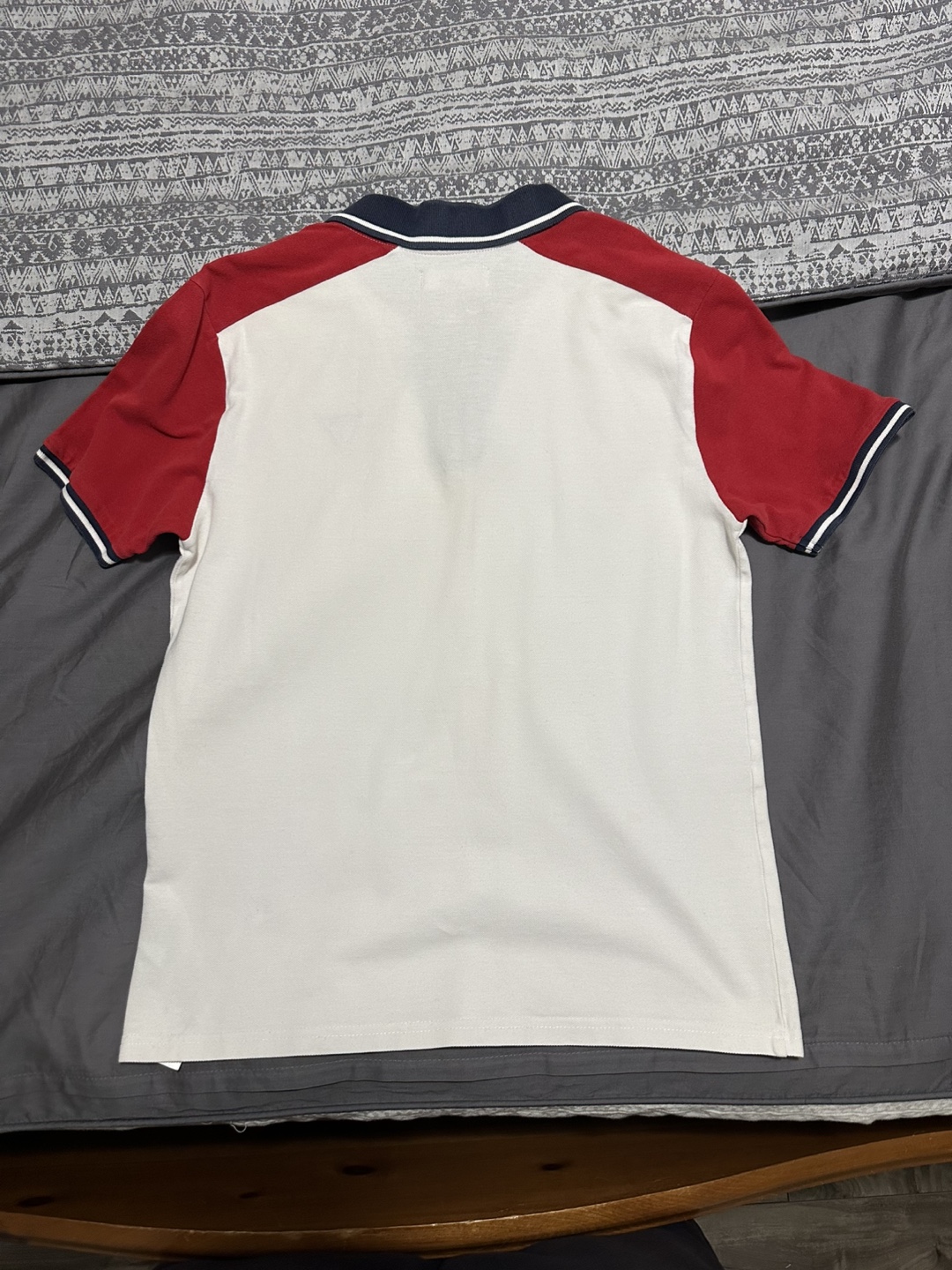 Guess X-Small White Red and Navy Polo Shirt - photo 3