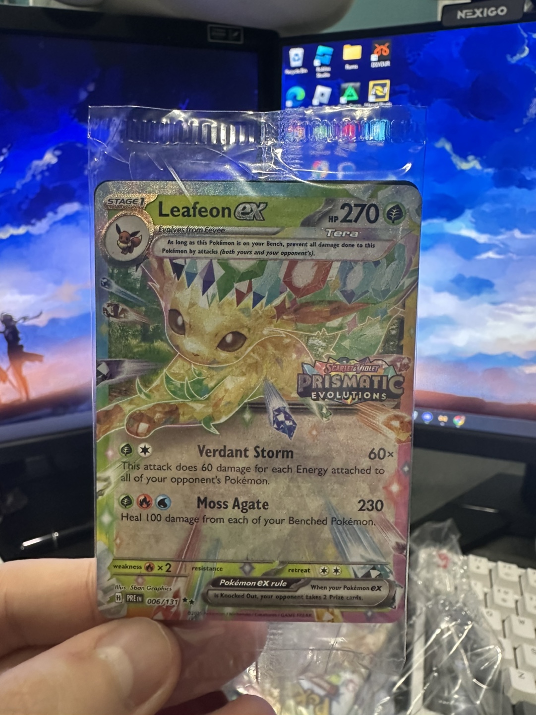 Leafeon EX - 006/131 - Prismatic Evolutions Pokemon Card