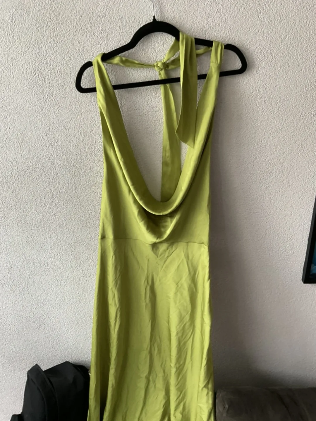 Green Halter Neck Midi Slip Dress size 8 thumbnail