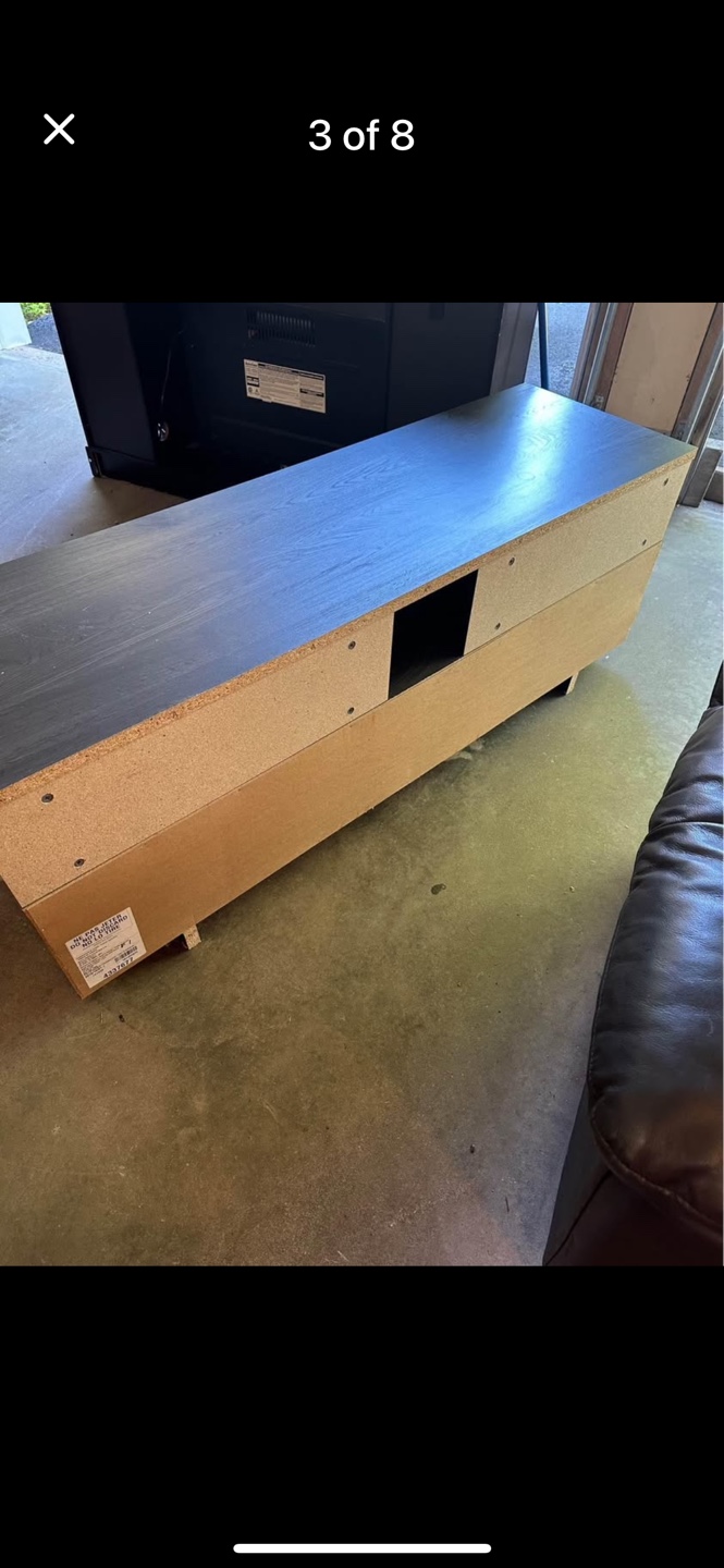 Modern TV Stand with Two Drawers - photo 3
