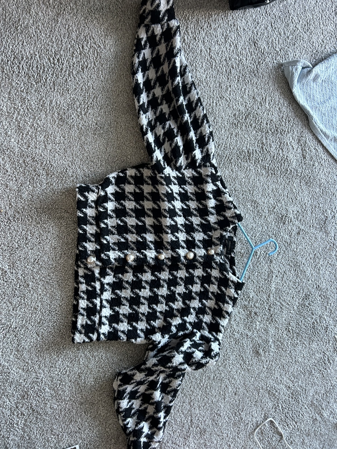 Black and White Houndstooth Cardigan - photo 2