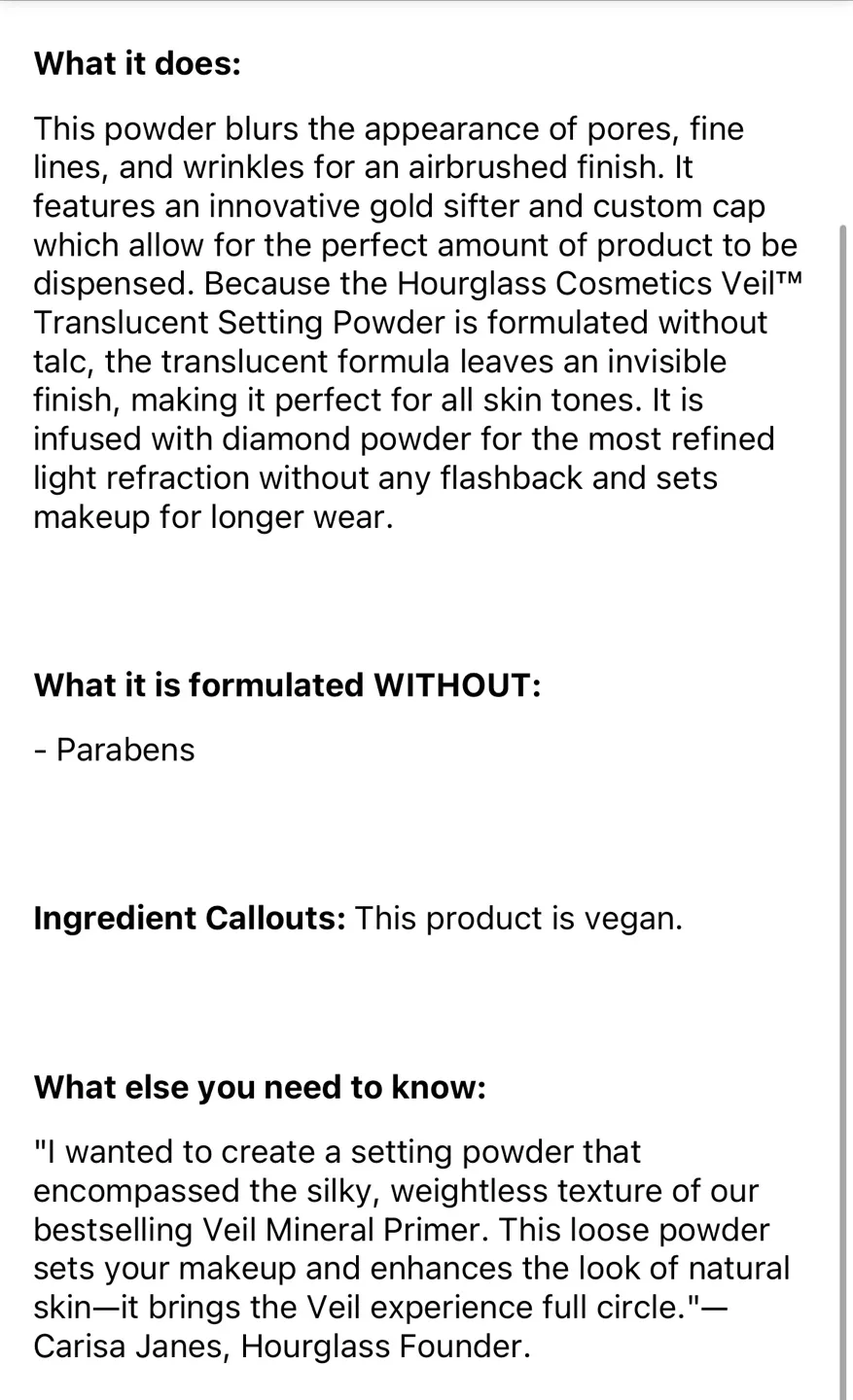 Hourglass Mini Veil™ Translucent Setting Powder image indicator(4)