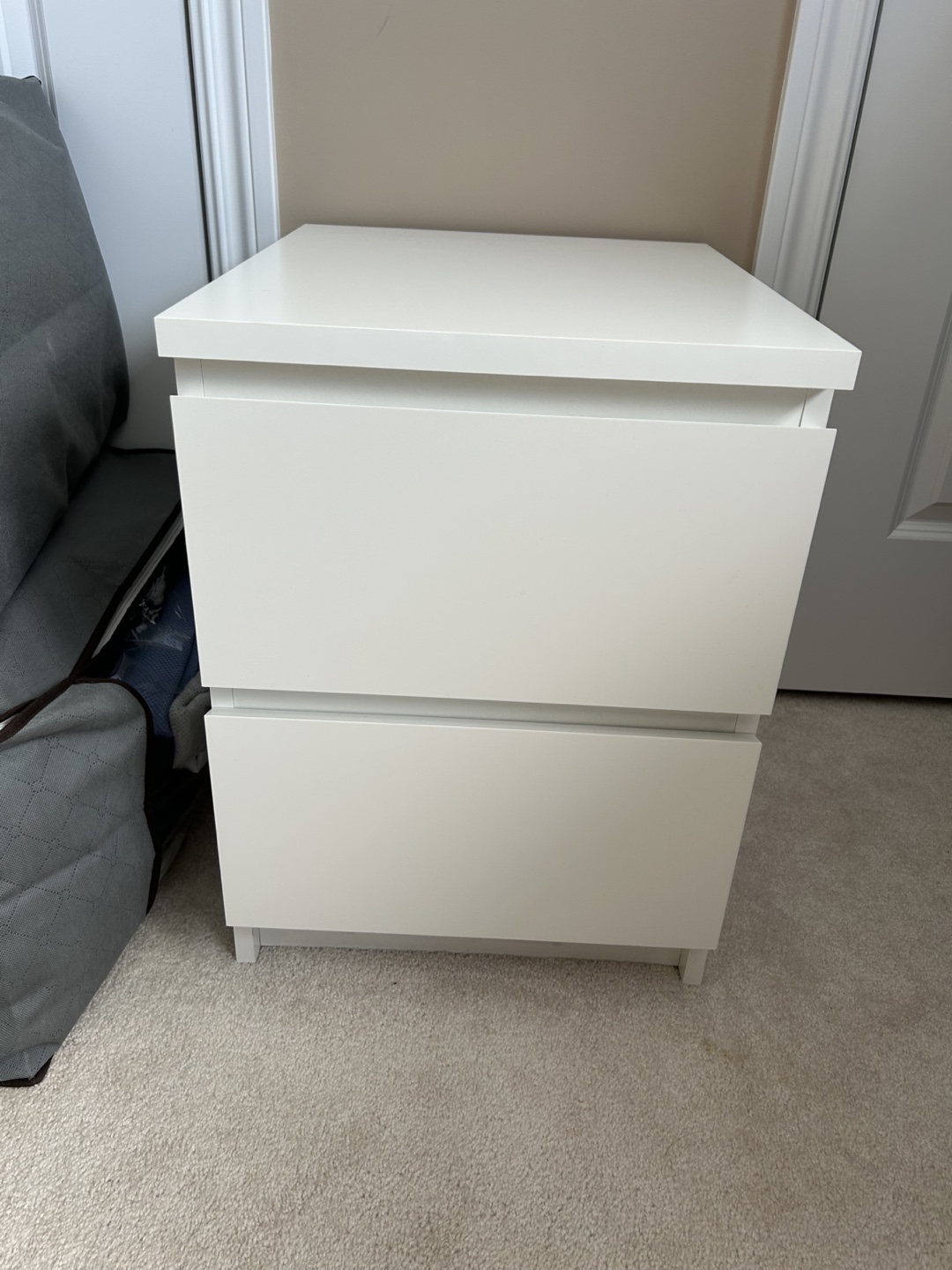 IKEA MALM Two-Drawer Nightstand - White
