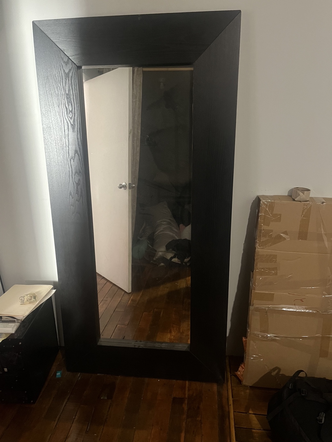 Full Length Black Framed Mirror