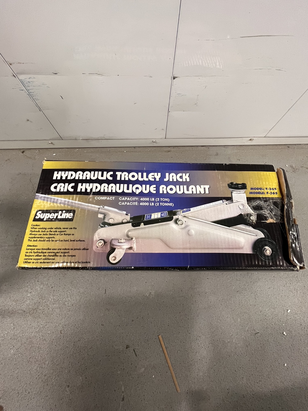 Superline 2-Ton Hydraulic Trolley Jack - Model F-265