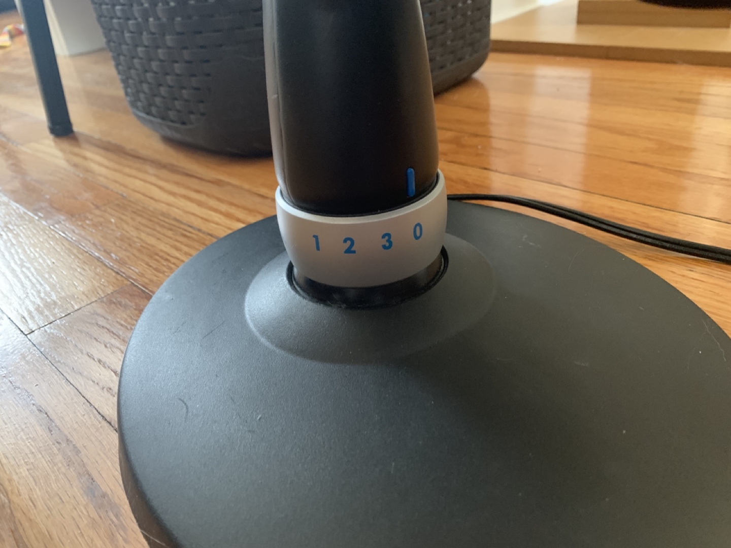 3-Speed Black Table Fan with Tilt-Fan Head (Oscillating) - photo 3