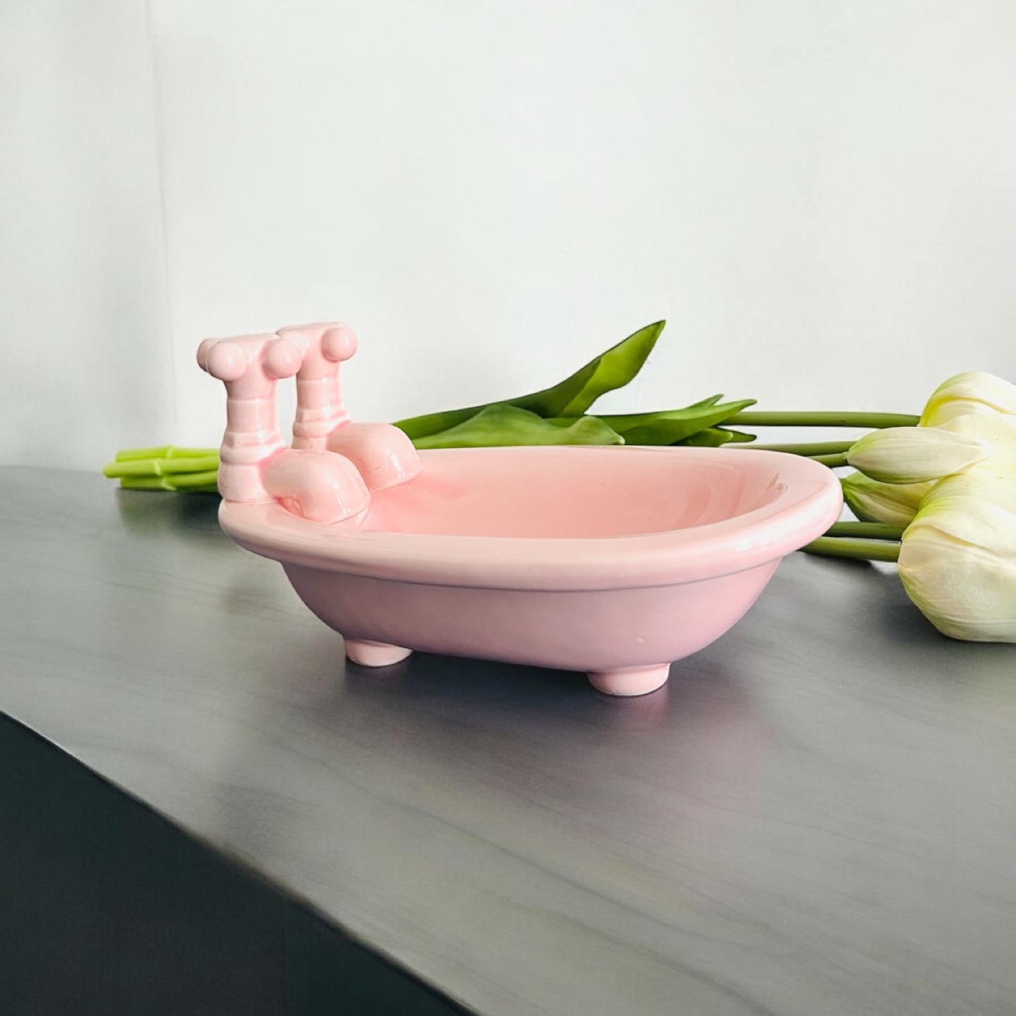 Adorable Pink Bathtub Soap Dish