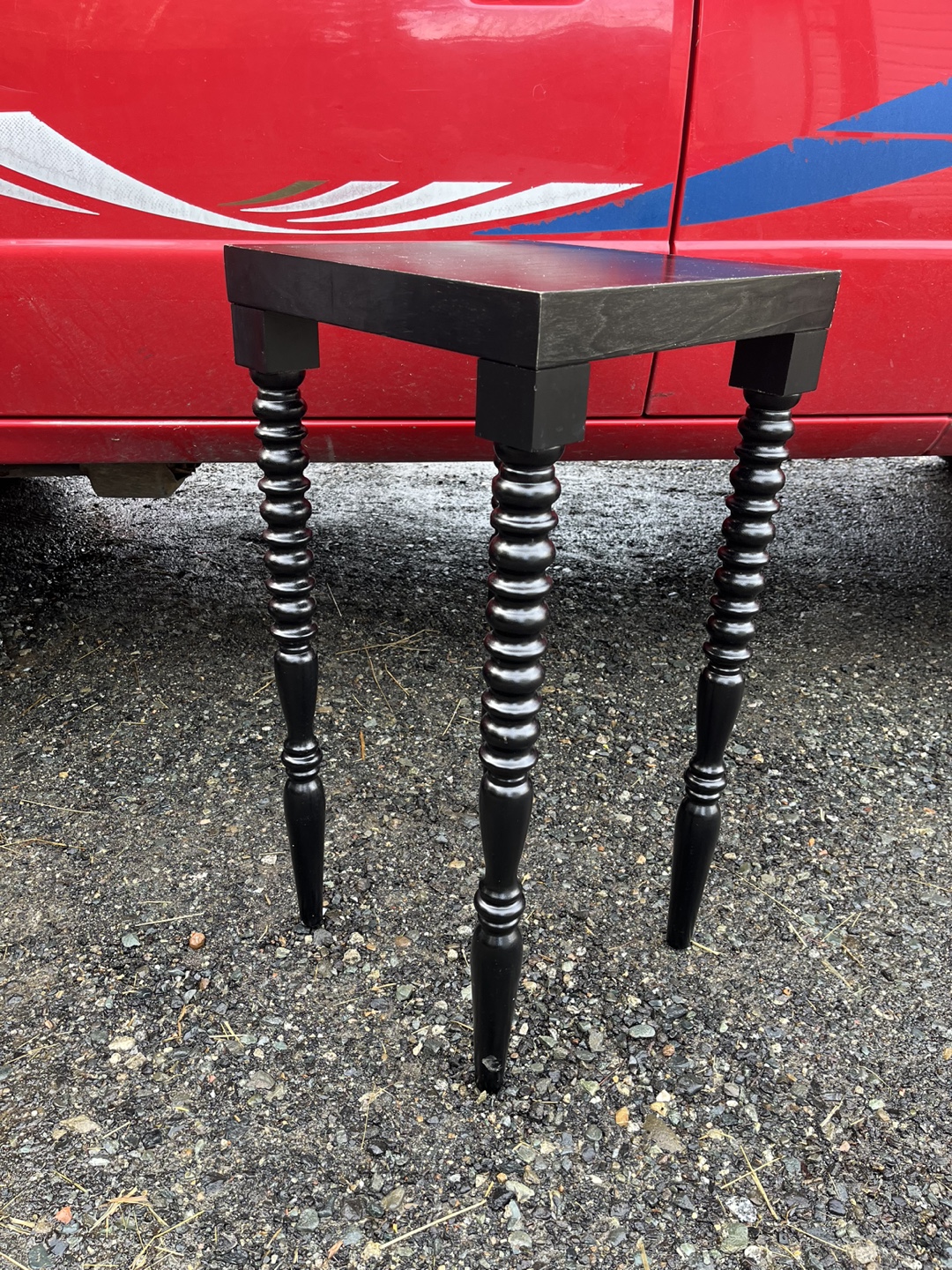 Unique Black Accent Table - photo 2