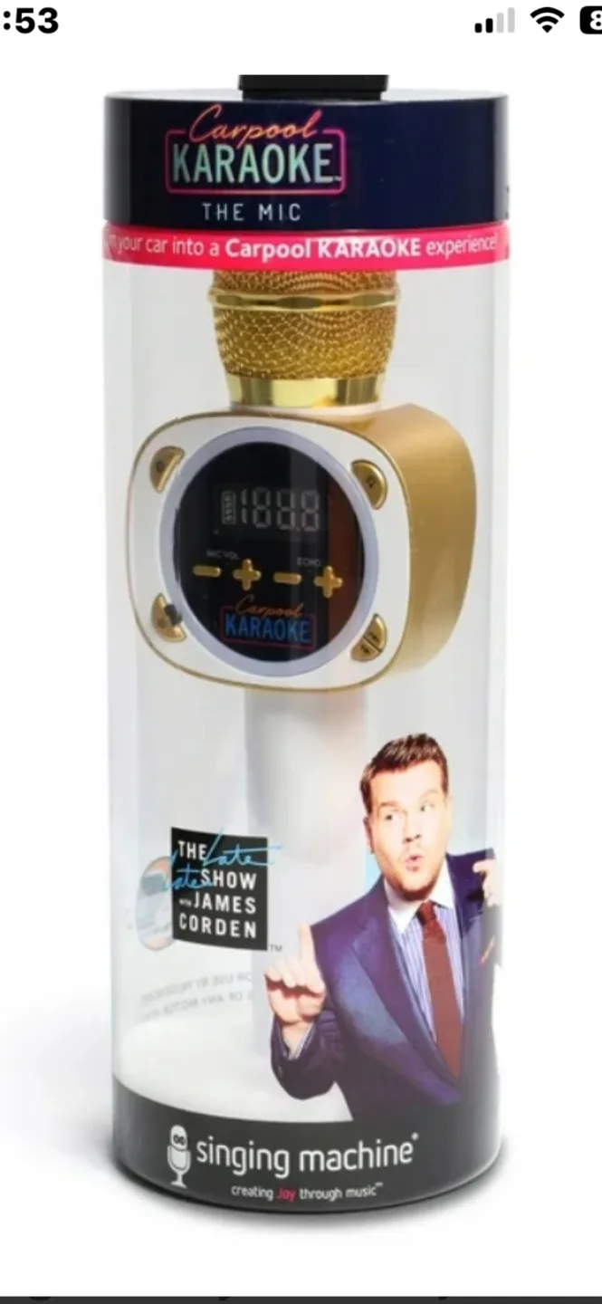 Singing Machine Carpool Karaoke Wireless Microphone image indicator(3)