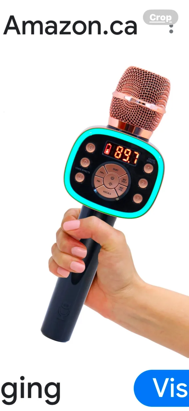 Singing Machine Carpool Karaoke Wireless Microphone thumbnail