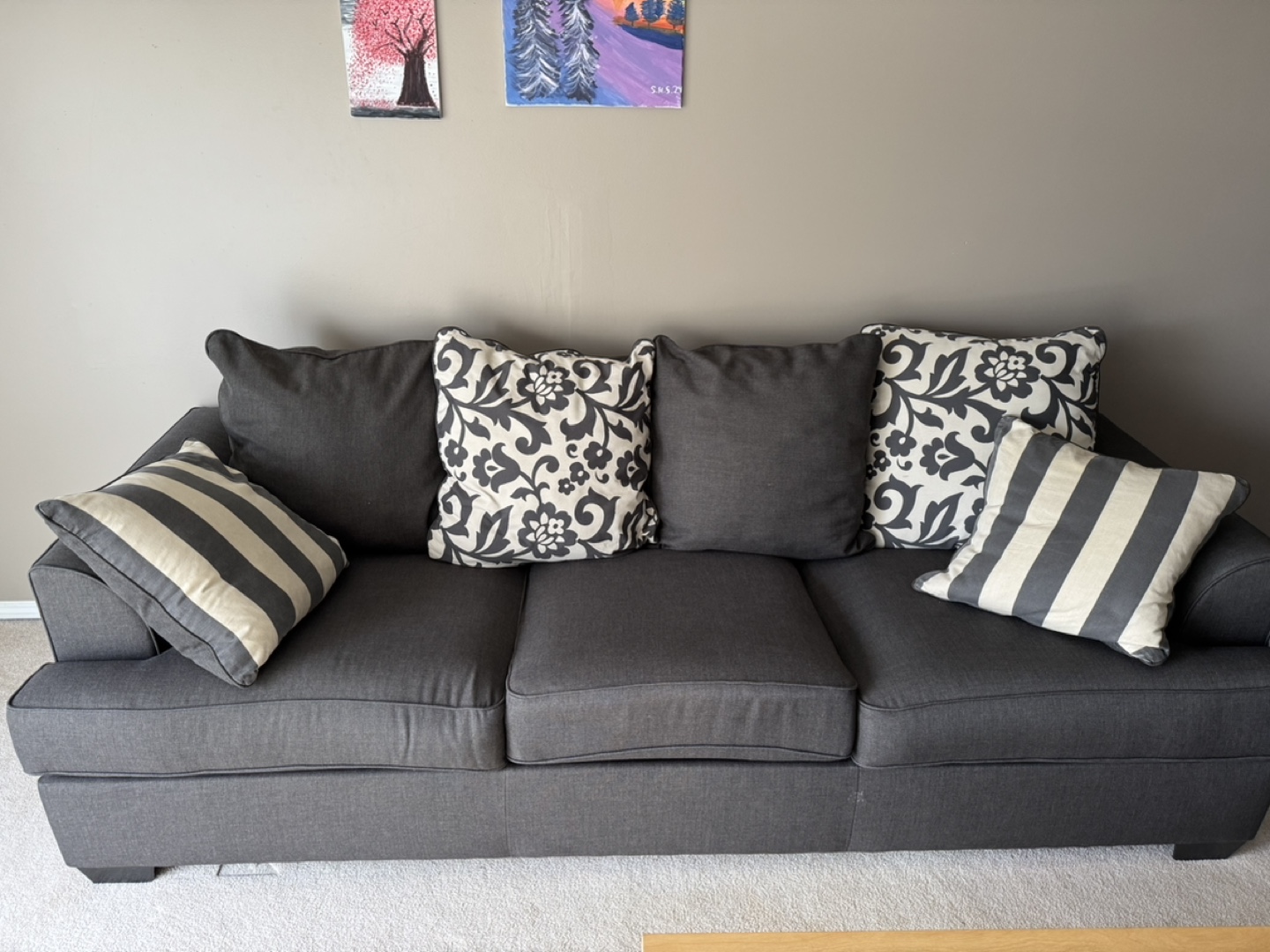 Dark Grey Sofa Set - photo 3