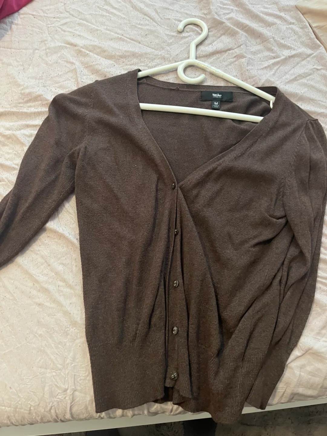 Women's Brown Knit Cardigan #freecycle thumbnail