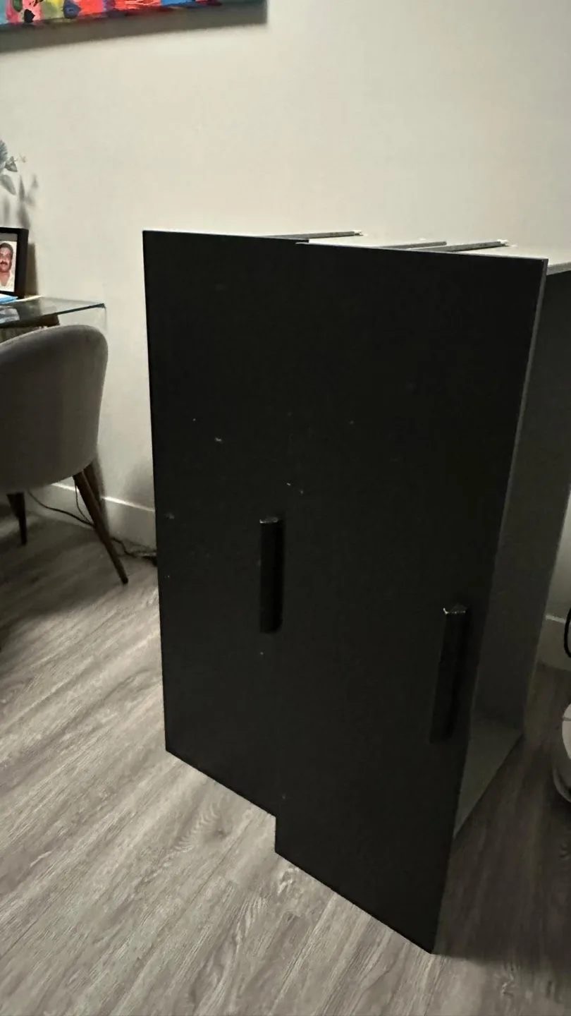 IKEA Black-Brown MALM queen bed drawers#freecycle image indicator(3)