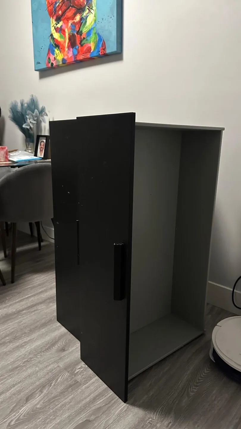 IKEA Black-Brown MALM queen bed drawers#freecycle image indicator(4)