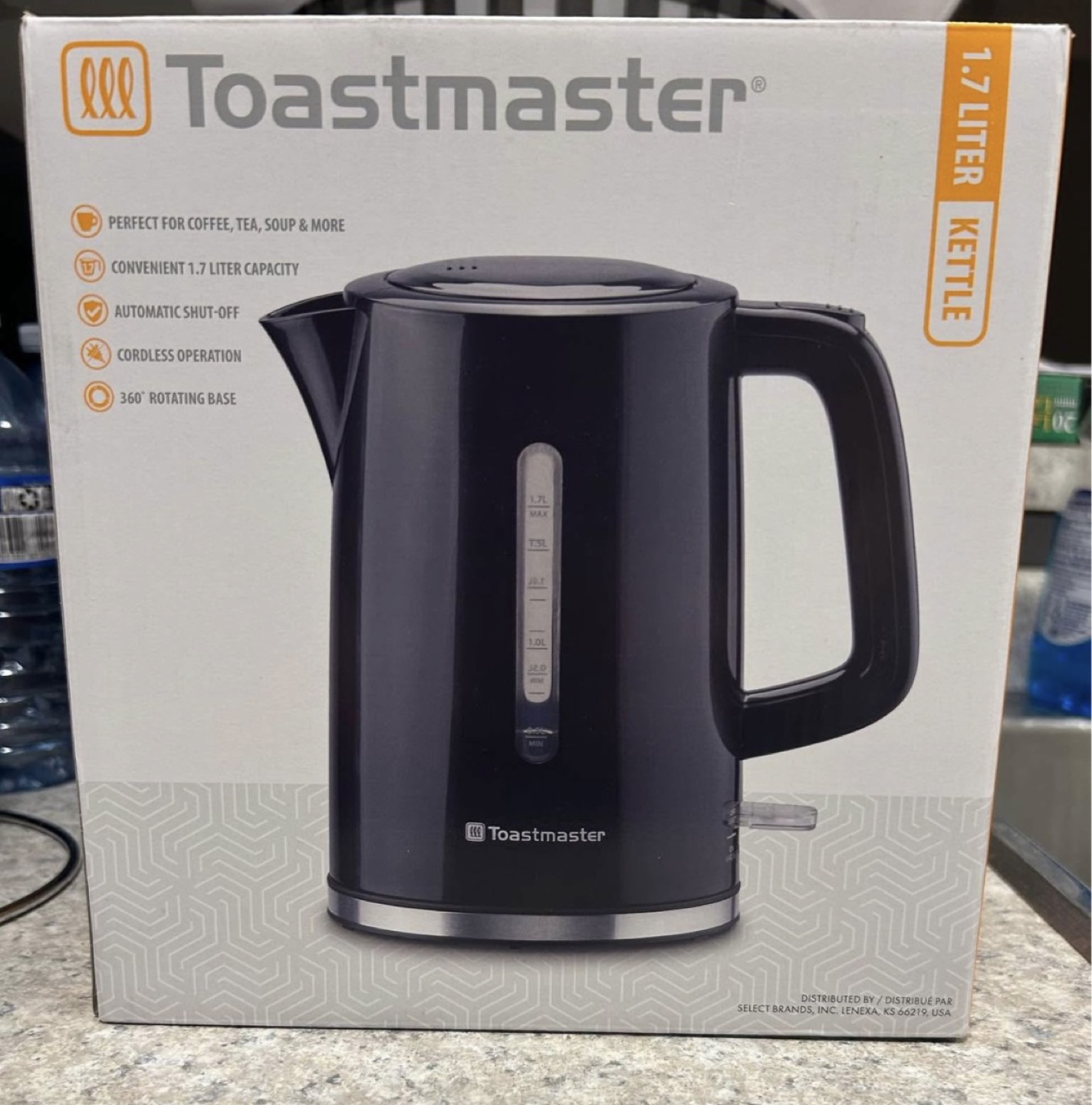 Toastmaster 1.7 Liter Cordless Kettle
