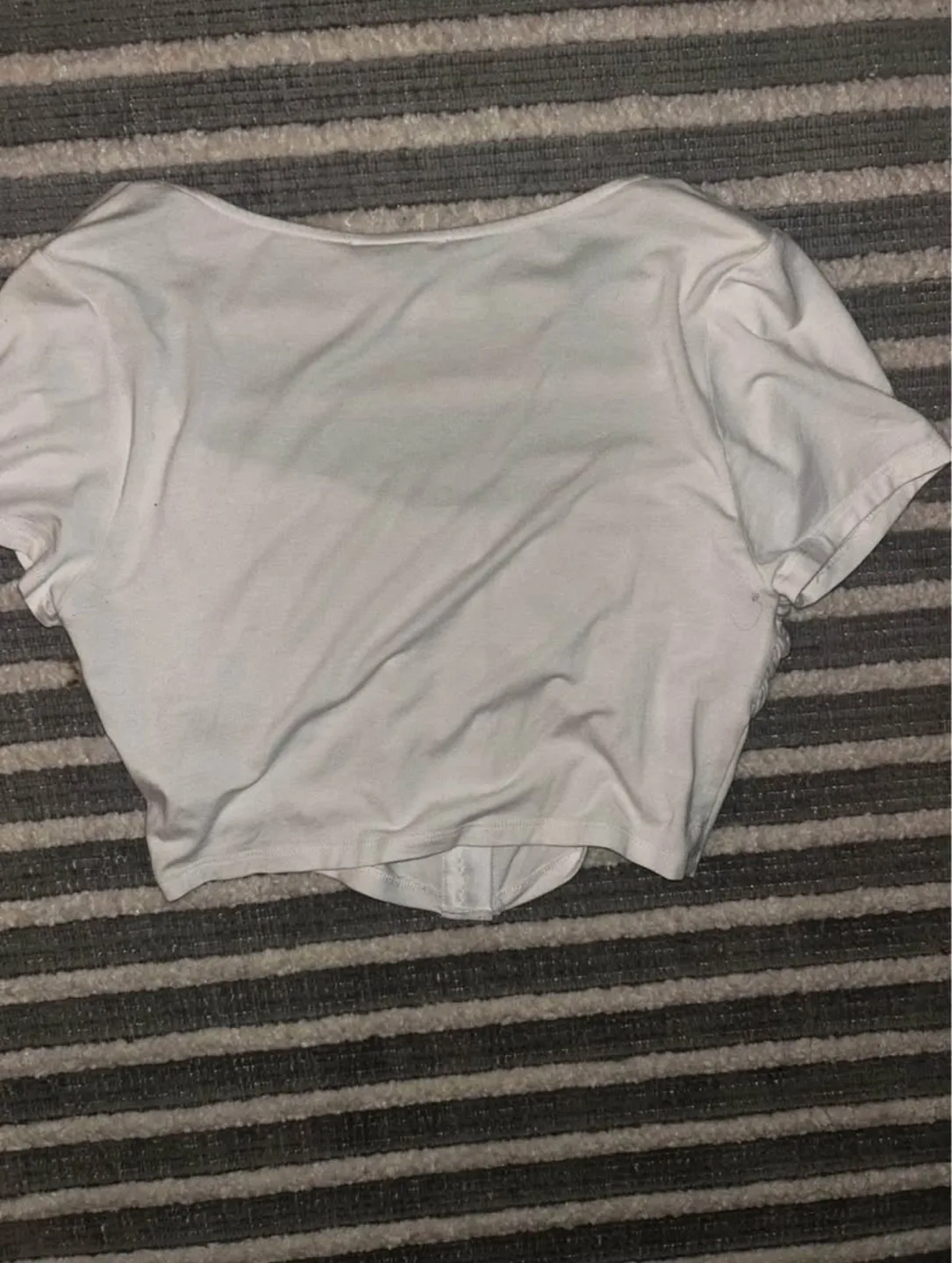 Forever 21 White Corset Crop Top image indicator(3)