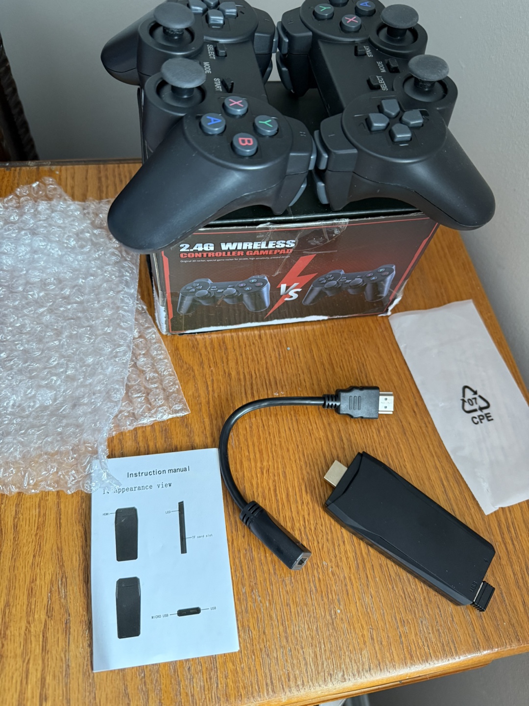 MSCFIT Retro Game Console with 2 Wireless Controllers
