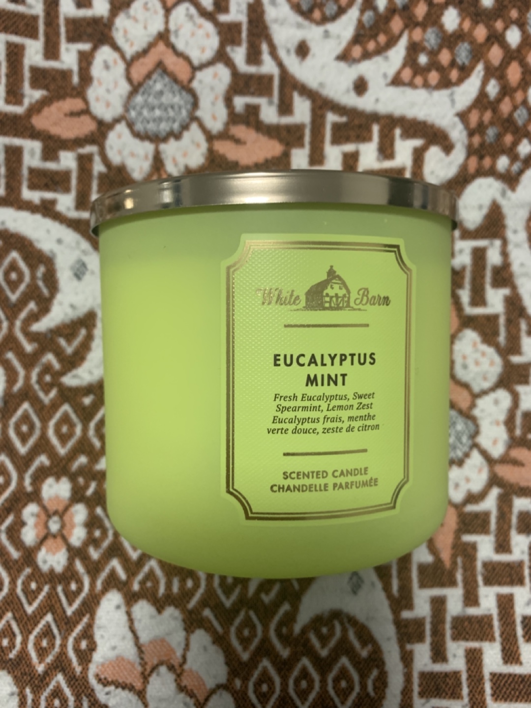 #freecycle  White Barn Eucalyptus Mint Scented Candle