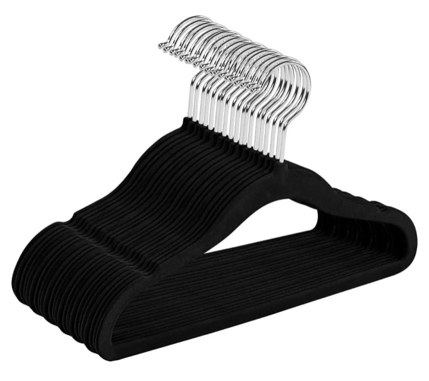 12 Black Velvet Kids Hangers image indicator(2)