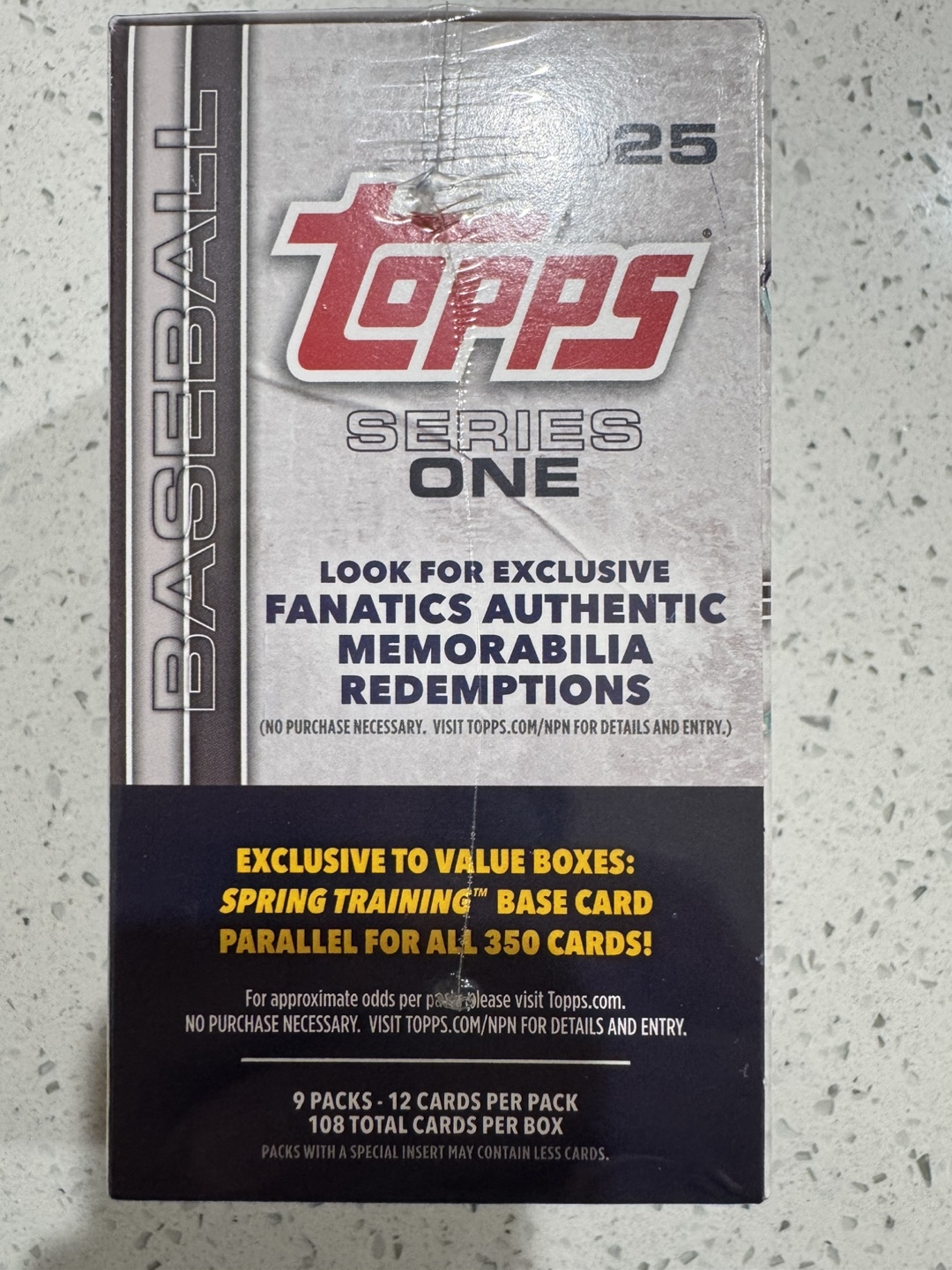 2025 Topps Series One Baseball booster box fanatics - photo 3