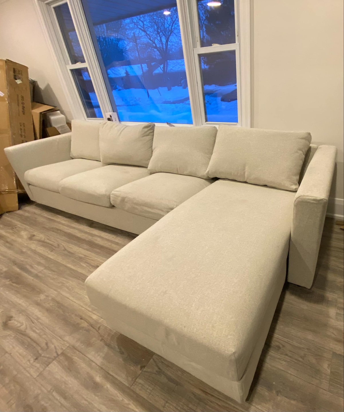 Beige Sectional Sofa - photo 5