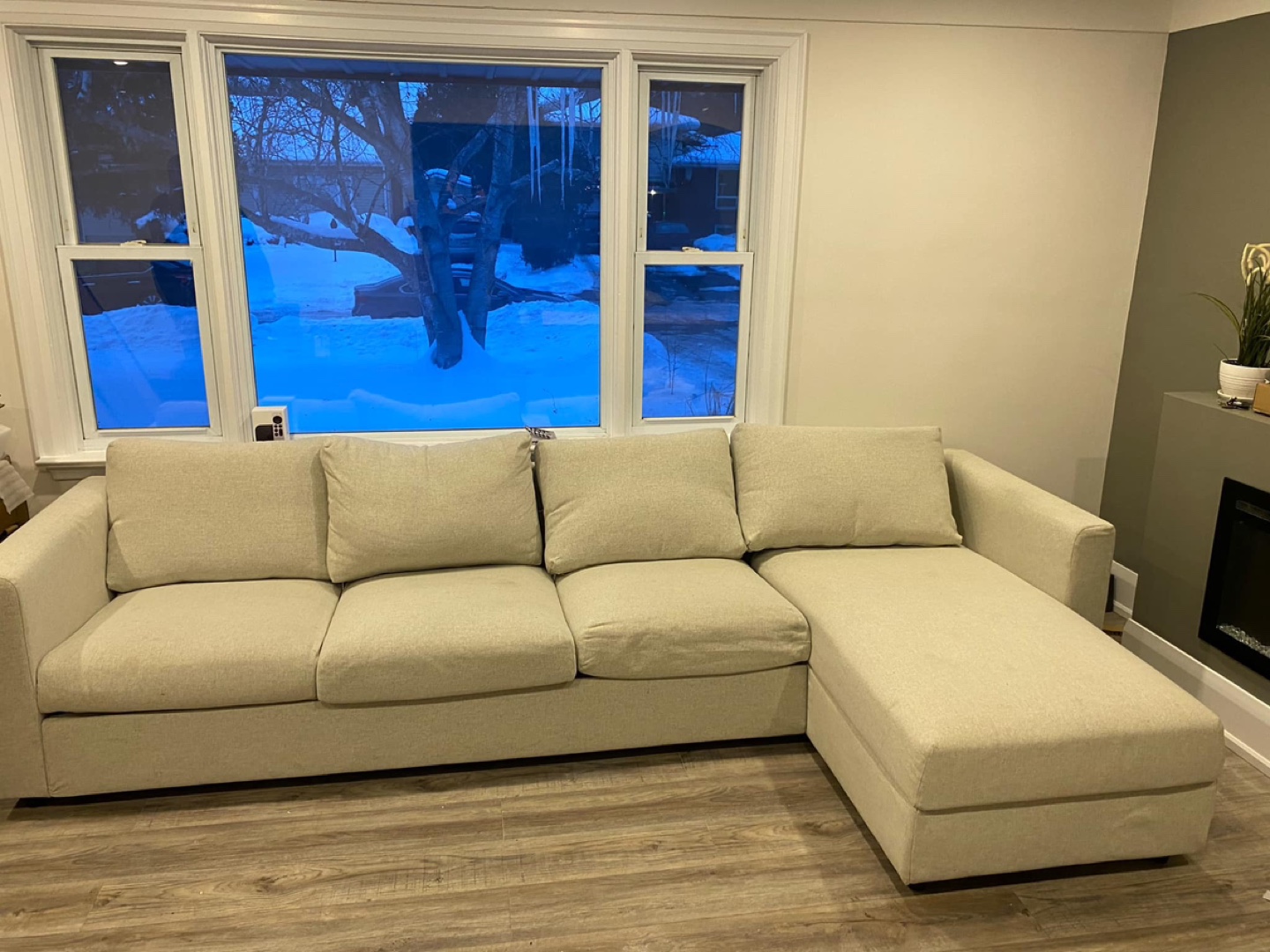 Beige Sectional Sofa