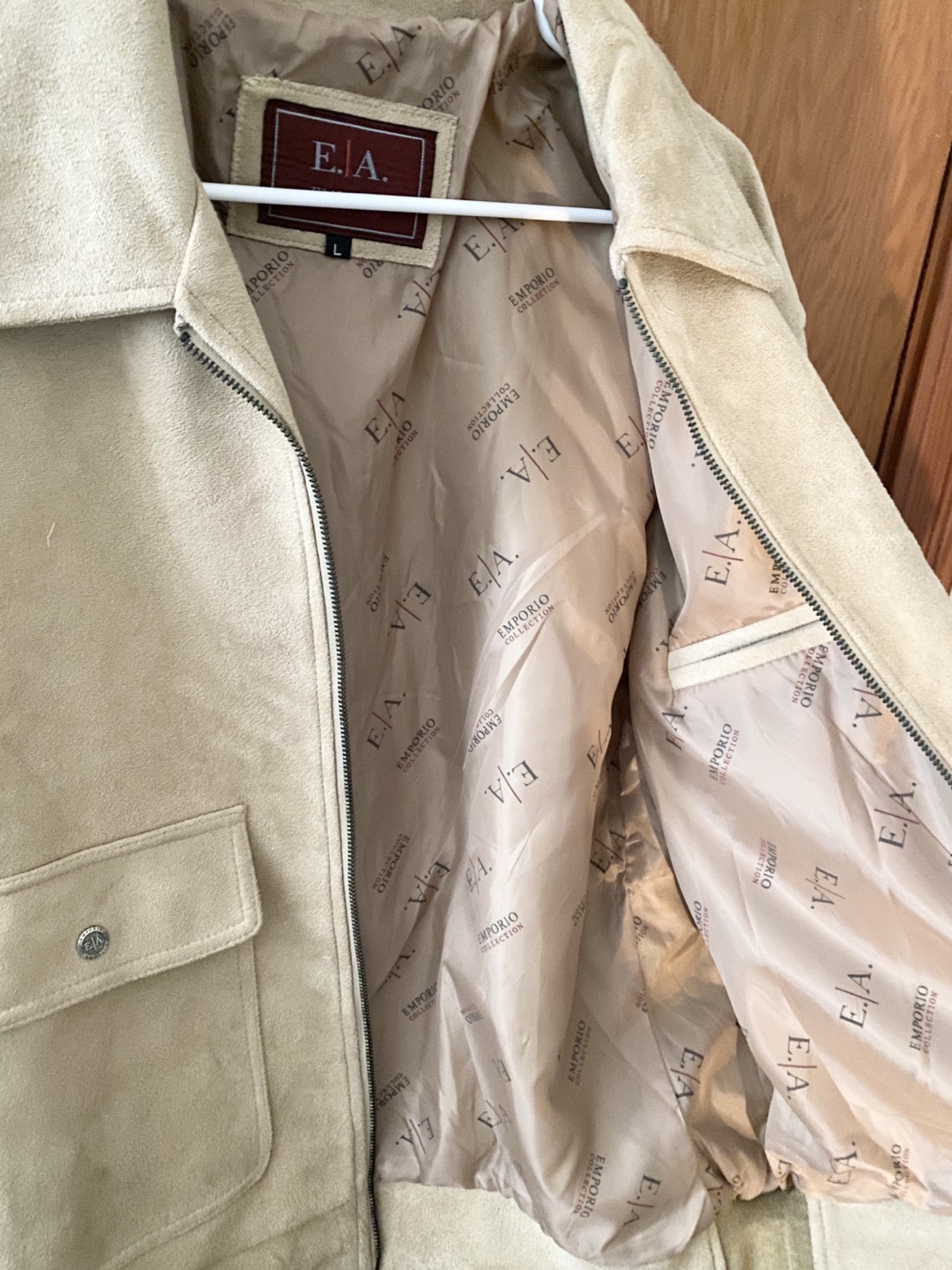 Men's Emporio Collection Suede Jacket - Size L - photo 3