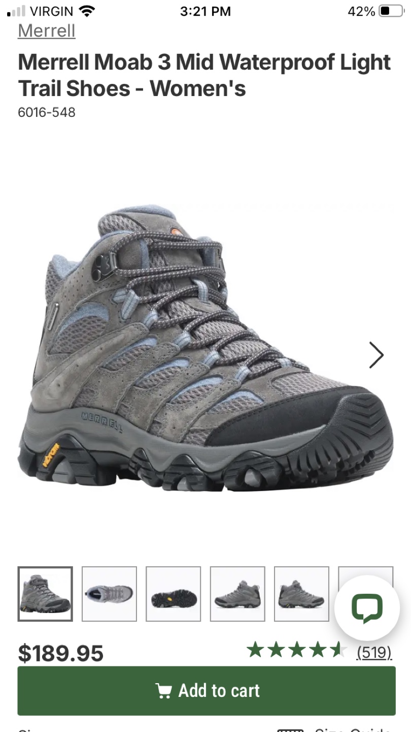 New Merrell Women's  Hiking Boots Size 9.5 - photo 5