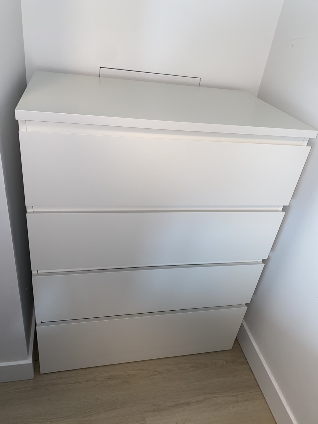 IKEA MALM 4-Drawer Chest White - photo 3