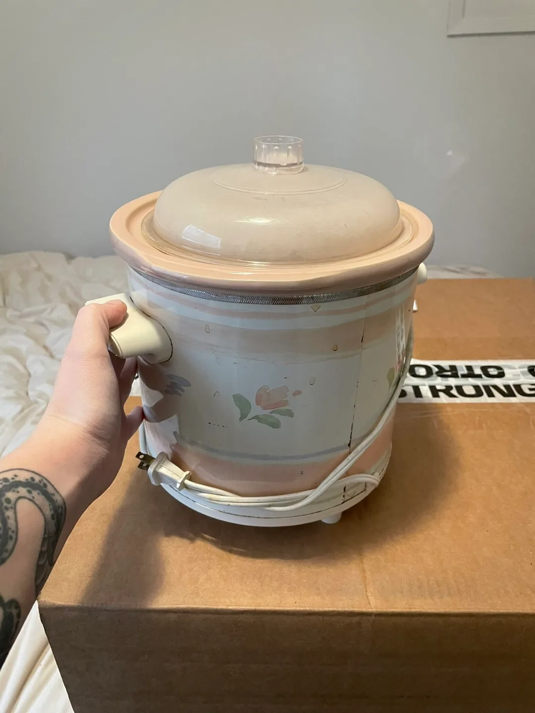 Vintage Floral Slow Cooker #freecycle thumbnail