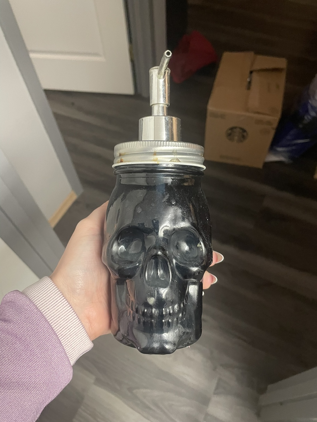 Skull Soap Dispenser #freecycle