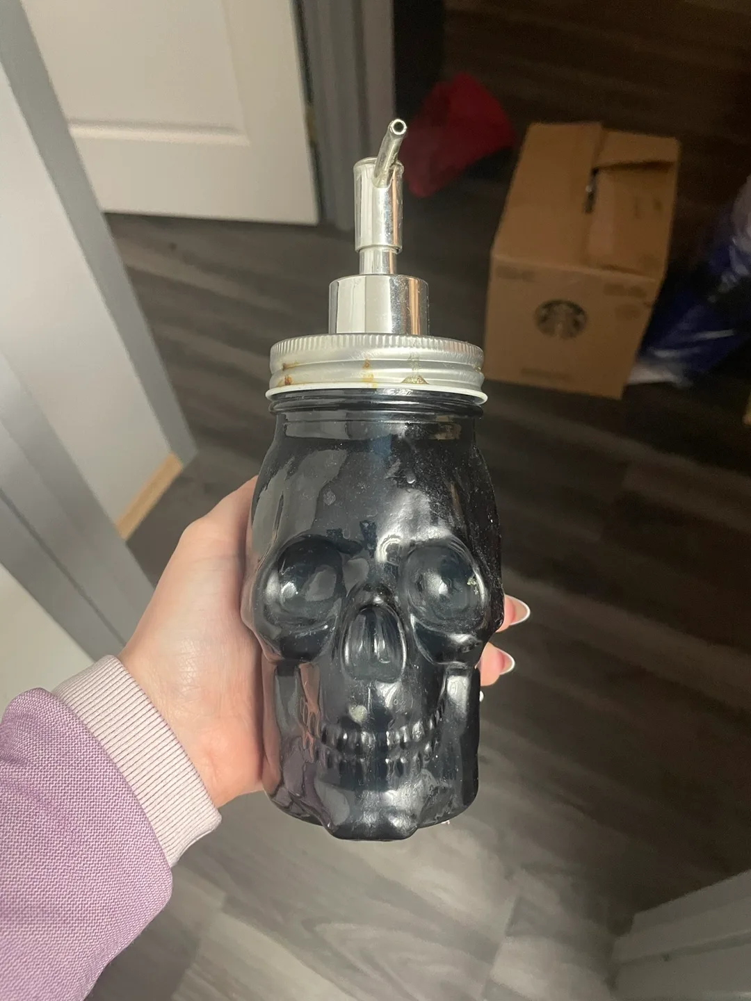Skull Soap Dispenser #freecycle thumbnail