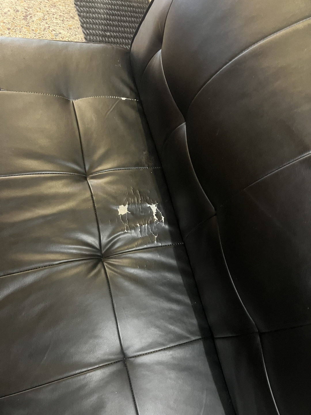 #freecycle Black Futon Couch - photo 2