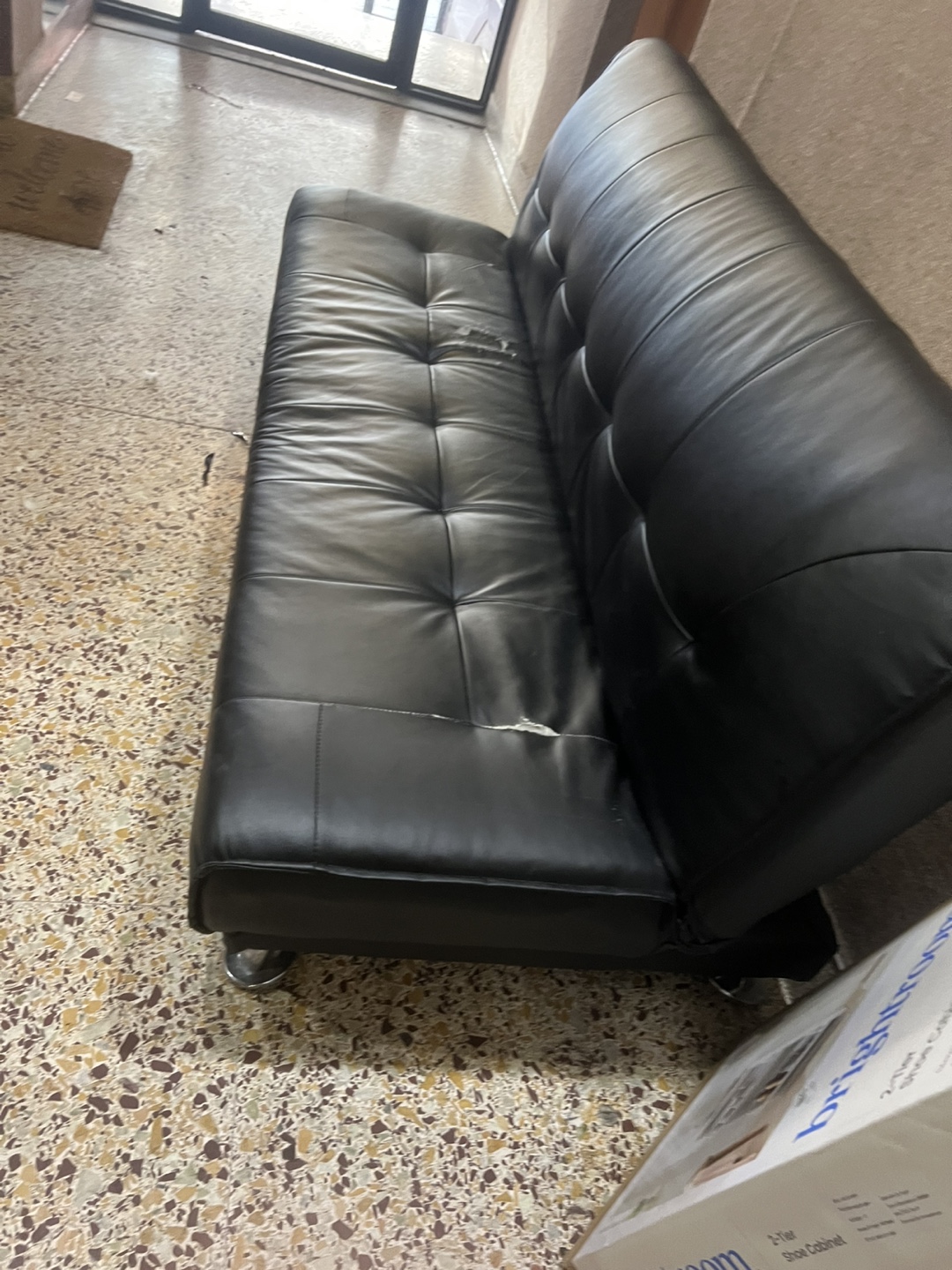 #freecycle Black Futon Couch