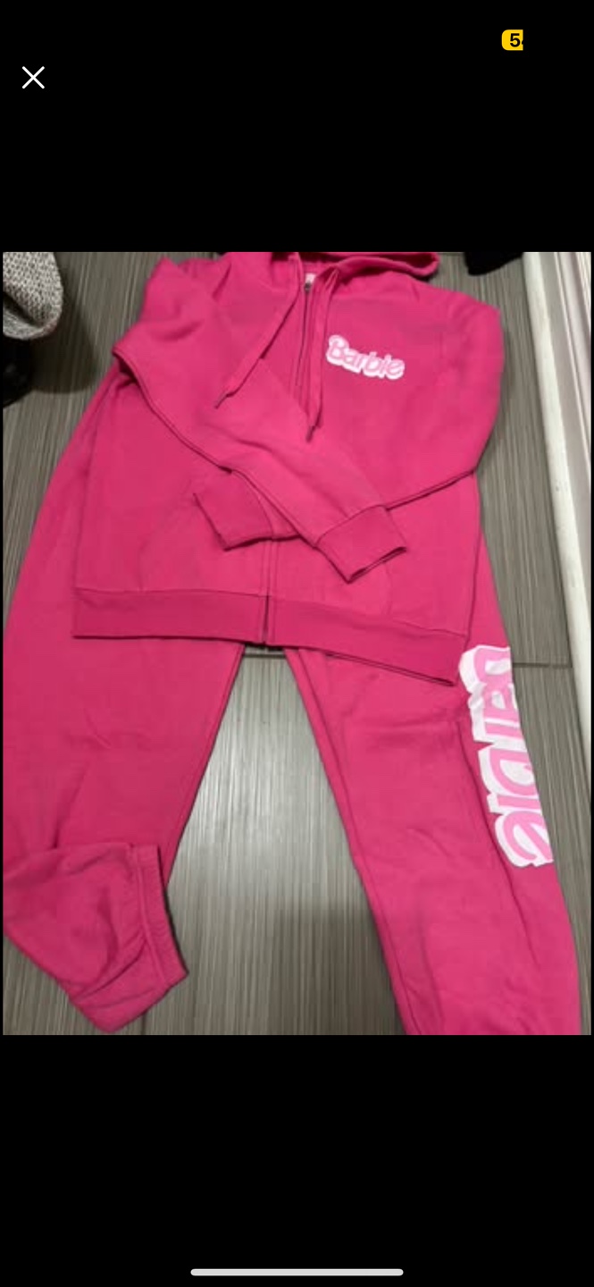 Barbie Pink Zip-Up Tracksuit