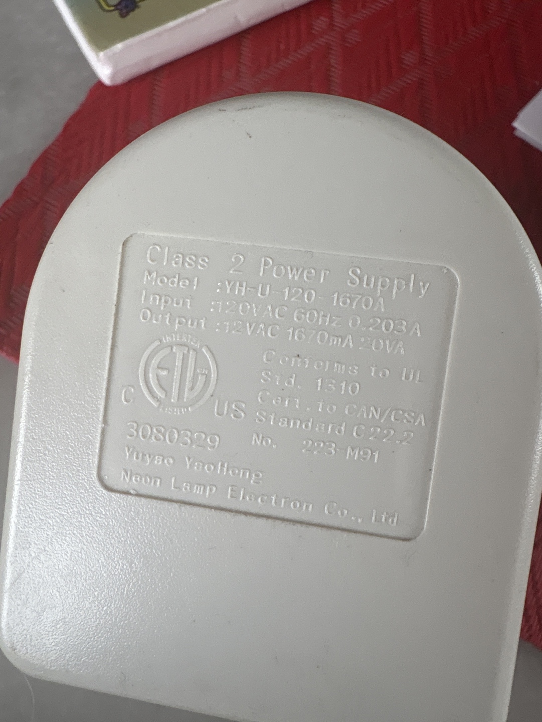 Class 2 Power Supply Adapter - photo 2