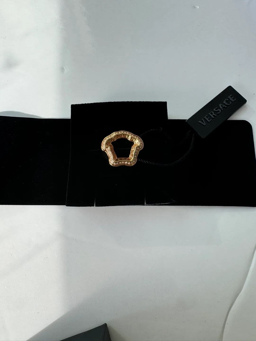 Versace Gold-tone Medusa Ring image indicator(4)