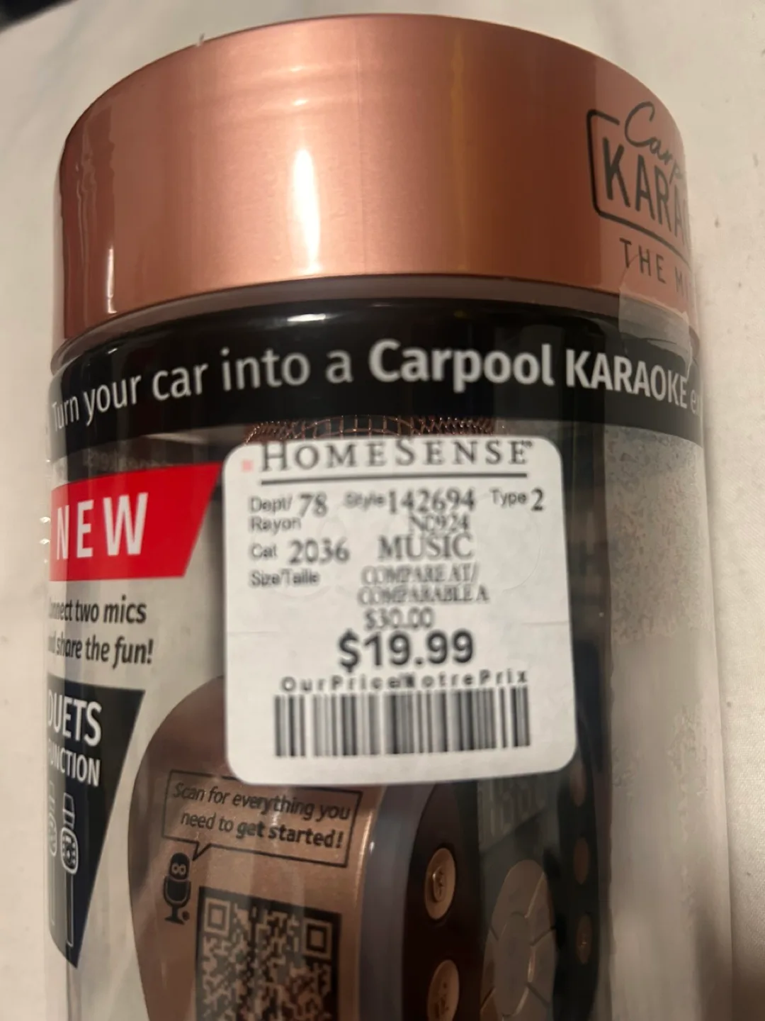 Singing Machine Carpool Karaoke Wireless Microphone image indicator(10)