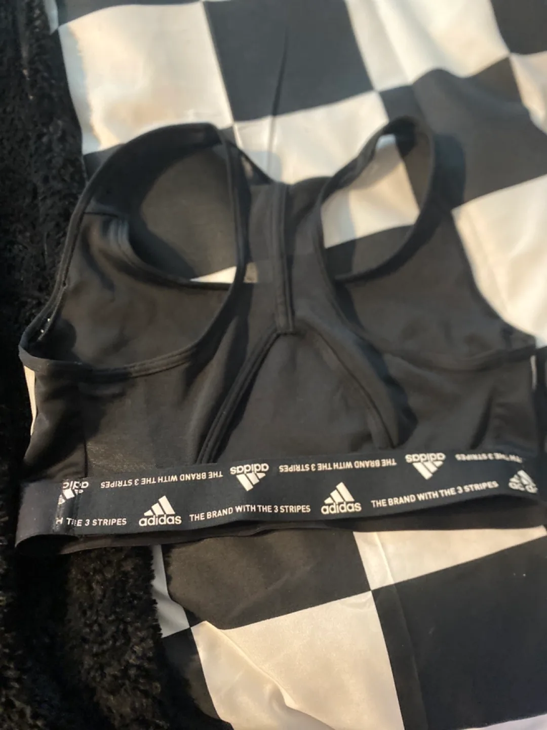 Adidas black sports bra image indicator(2)