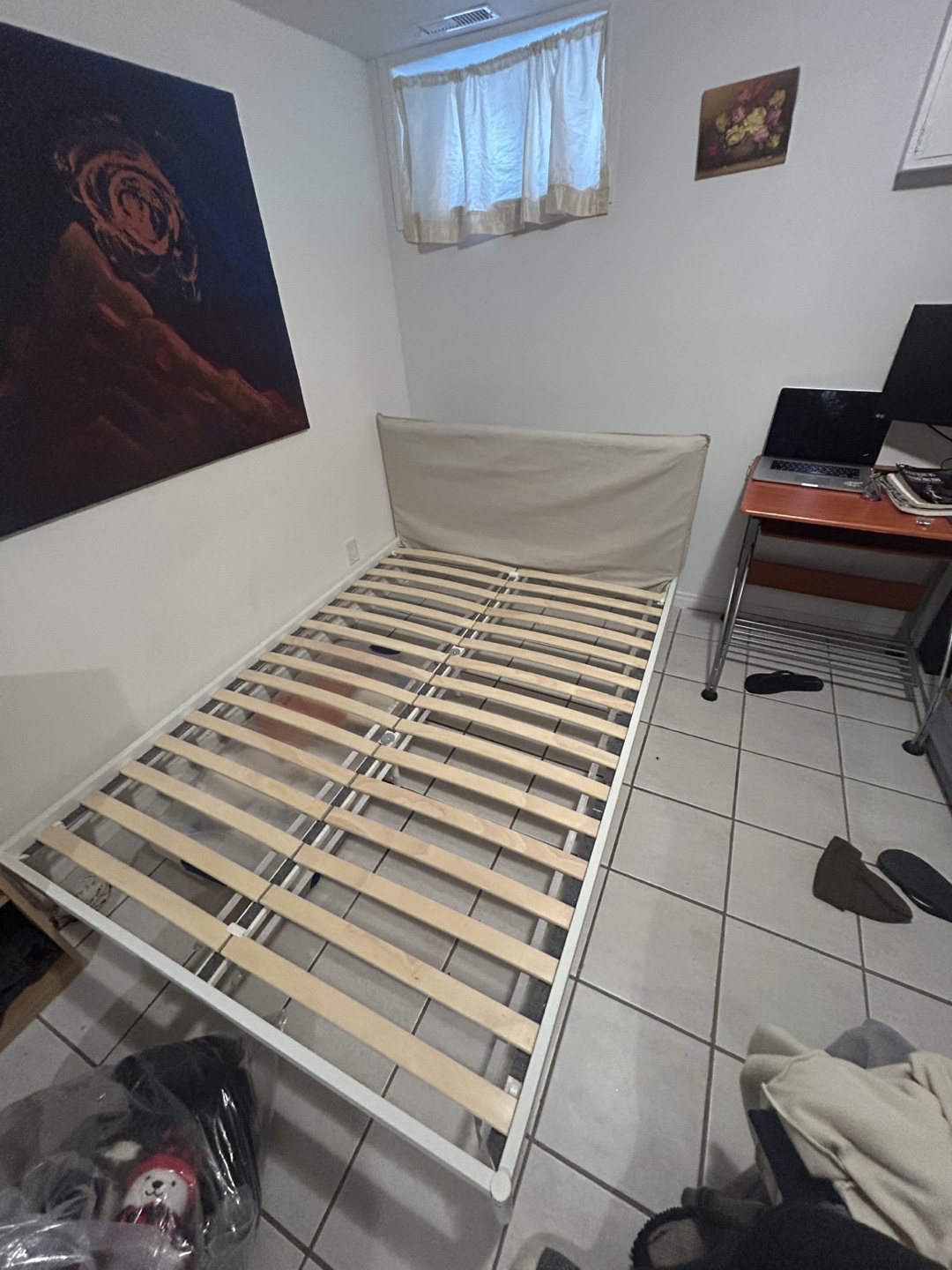 Double Bed Frame with Headboard
