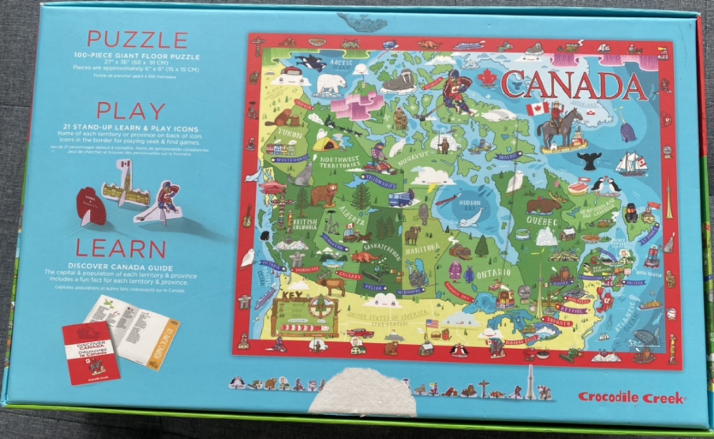 Crocodile Creek Discover Canada 100-Piece Floor Puzzle - photo 4