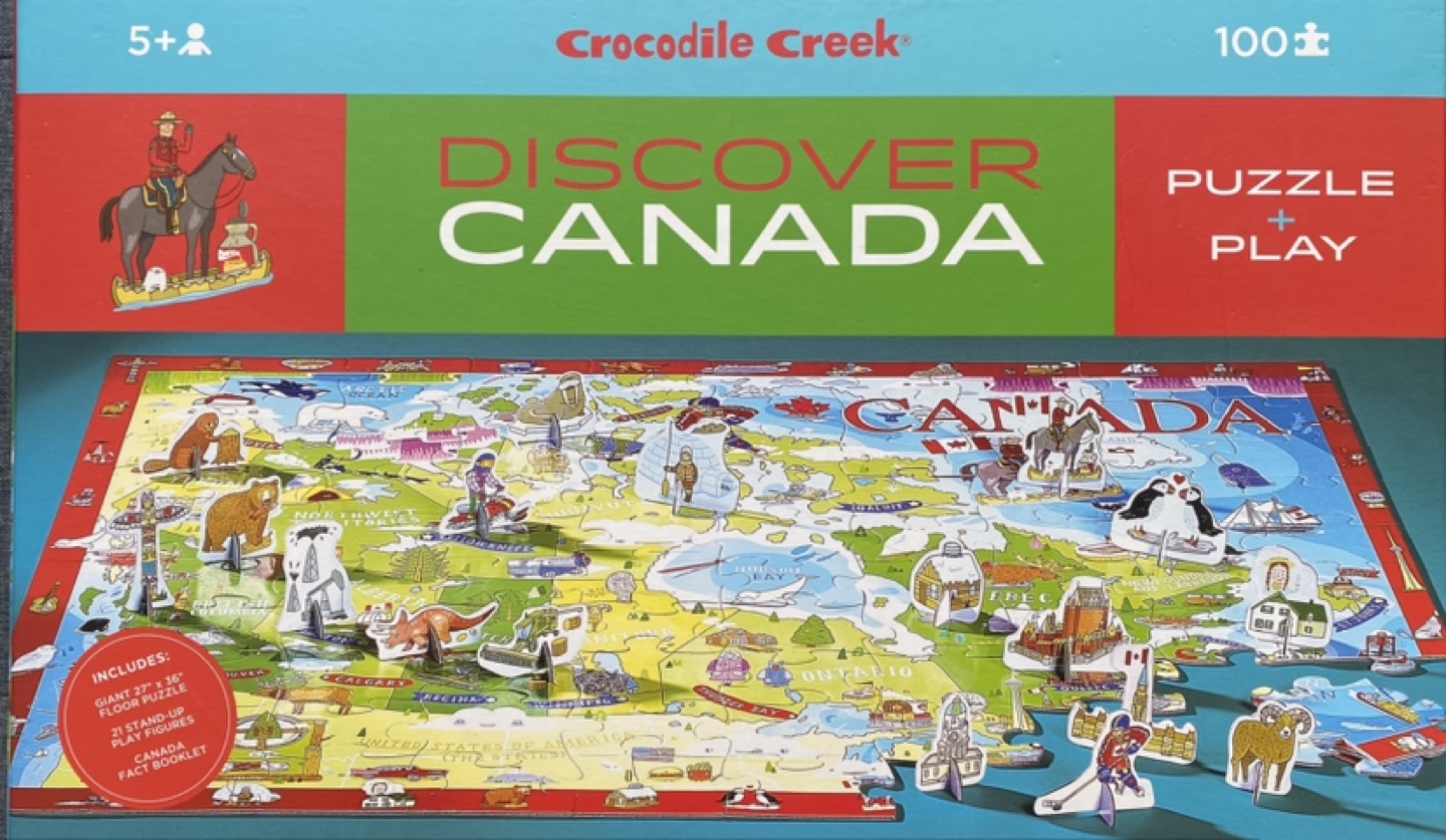 Crocodile Creek Discover Canada 100-Piece Floor Puzzle
