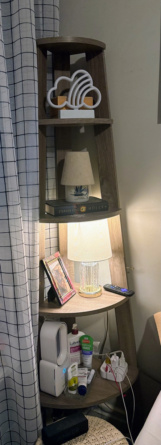 Corner shelf unit