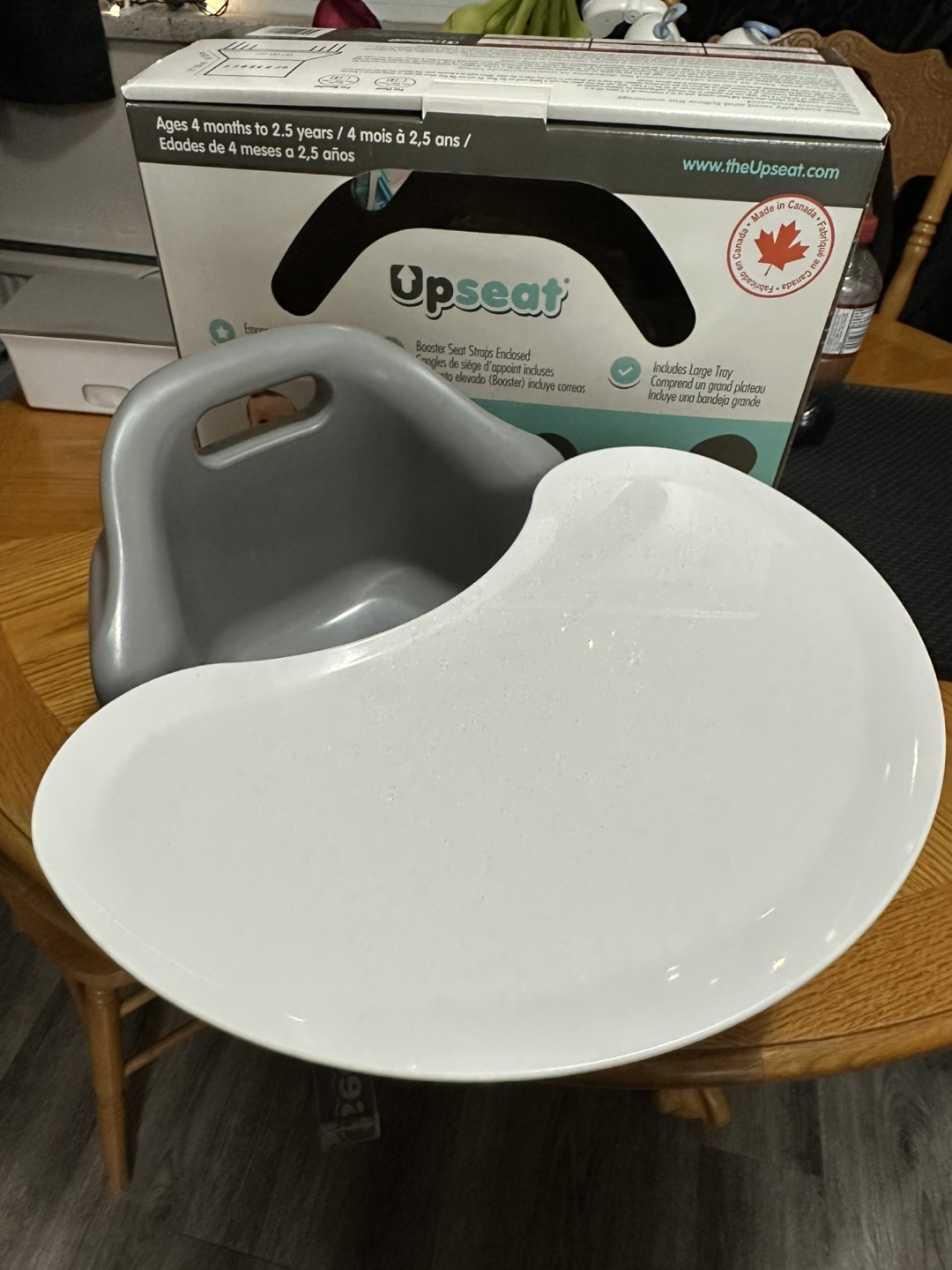Upseat with Tray - Grey