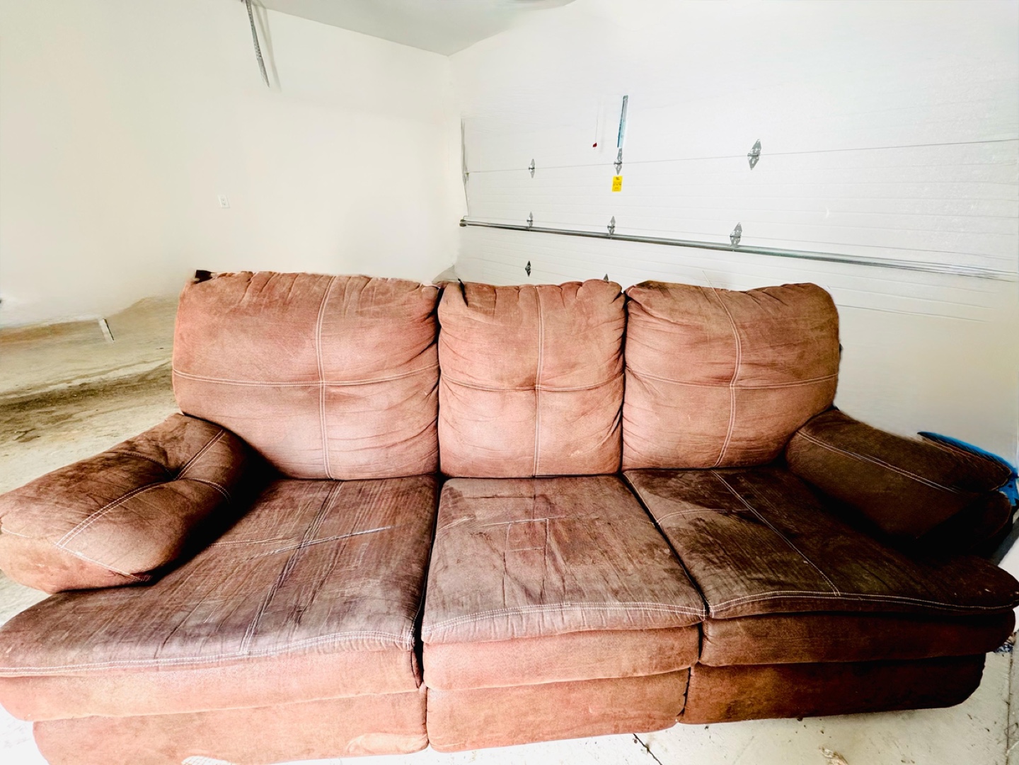 Brown Microfiber Sofa - photo 2